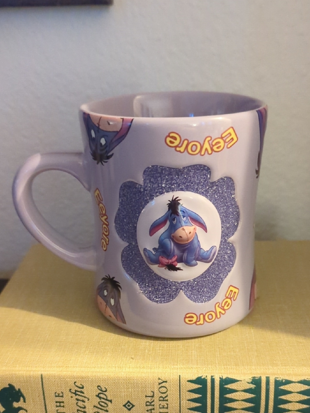 Disney Eeyore Purple and Blue Ceramic Mug